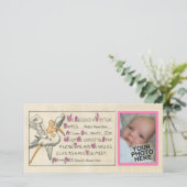 ヴィンテージベビーガール&コウノトリ 案内状 (スタンド正面)