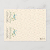 ヴィンテージベビーガールMail Boxベビーシャワーの好意 ポストカード (裏面)