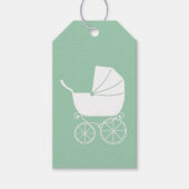 ヴィンテージベビーキャリッジシャワー美 ギフトタグ (正面)