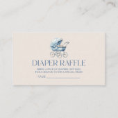 ヴィンテージベビーキャリッジベビーシャワーおむつラッフル エンクロージャーカード (正面)