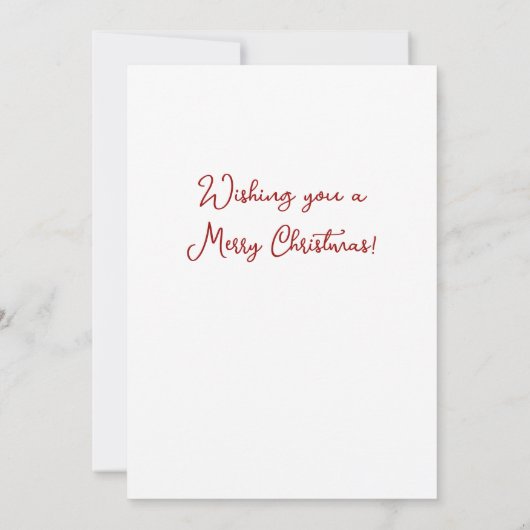 ヴィンテージベビークリスマスディアホリデーフラットカード (裏面)