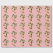 ヴィンテージベビーケルビフラワー ラッピングペーパー (フラット)