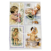 ヴィンテージベビーコラージュ ミディアムペーパーバッグ (裏面)