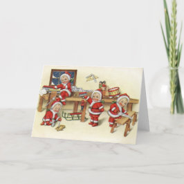 ヴィンテージベビーサンタイラストレーション シーズンカード