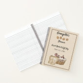 ヴィンテージベビーシャワースパイラルゲストブック ノートブック (内部)