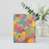 ヴィンテージベビーシャワーパーティー発表招待状 招待状 (スタンド正面)