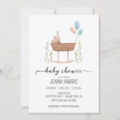 ヴィンテージベビーシャワーボーイジェンダーニュートラル招待状 招待状 (正面)
