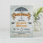 ヴィンテージベビーシャワー招待状 招待状 (スタンド正面)