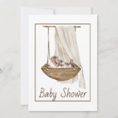 ヴィンテージベビーシャワー招待状 招待状 (正面)