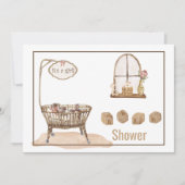 ヴィンテージベビーシャワー招待状 招待状 (正面)