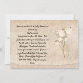 ヴィンテージベビーシャワー招待状 招待状 (裏面)