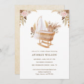 ヴィンテージベビーシャワー招待状 招待状 (正面/裏面)