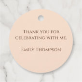 ヴィンテージベビーシャワー水彩のキャリッジ特典 フェイバータグ (裏面)