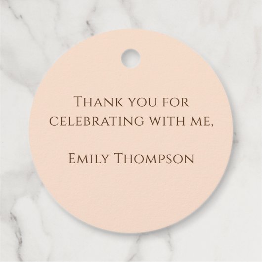 ヴィンテージベビーシャワー水彩のキャリッジ特典 フェイバータグ (裏面)