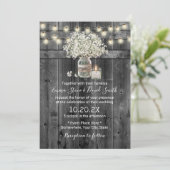 ヴィンテージベビーズブレスフローラジャールバ結婚ンズ 招待状 (スタンド正面)