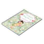 ヴィンテージベビートロピカルハワイアンシャワーゲストブック ノートブック (左側)