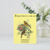 ヴィンテージベビーバーズネストニューホームアナウンスメント 案内ポストカード (スタンド正面)