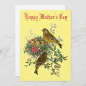 ヴィンテージベビーバードネストマザーズデイ シーズンカード (正面/裏面)