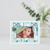 ヴィンテージベビーバードファミリーベビー写真のお知らせ 案内状 (スタンド正面)