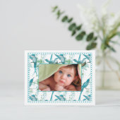 ヴィンテージベビーバードファミリーベビー写真のお知らせ 案内状 (スタンド正面)