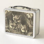 ヴィンテージベビーフォックスウッドランド メタルランチボックス (裏面)