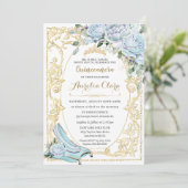 ヴィンテージベビーブルーバラシンデレラキンセニェラ 招待状 (スタンド正面)