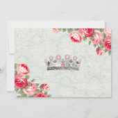 ヴィンテージベビーリトル恋しく思アメリカプリンセス 招待状 (裏面)