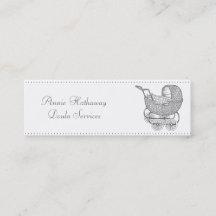 ヴィンテージベビー乳母車ドゥラビジネスカード