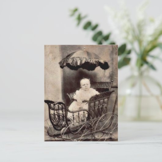 ヴィンテージベビー写真 ポストカード (スタンド正面)