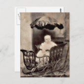 ヴィンテージベビー写真 ポストカード (正面/裏面)