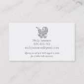 ヴィンテージベビー助産師又はダラ コーリングカード (裏面)