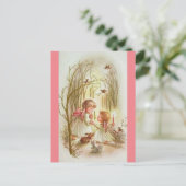 ヴィンテージベビー天使 ポストカード (スタンド正面)