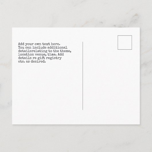 ヴィンテージベビー期日クリスマスエンジェルタイプセット 案内ポストカード (裏面)