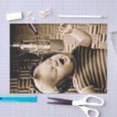 ヴィンテージベビー歌唱ティッシュペーパー 薄葉紙 (クラフト)