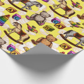 ヴィンテージベビー玩具 ラッピングペーパー (角)