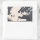 ヴィンテージベビー生まれ 長方形シール (バッグ)