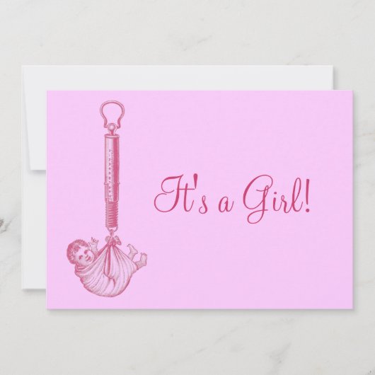 ヴィンテージベビー発表 案内状 (正面)