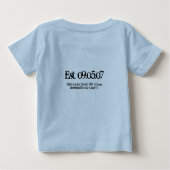 ヴィンテージベビー誕生日 ベビーTシャツ (裏面)