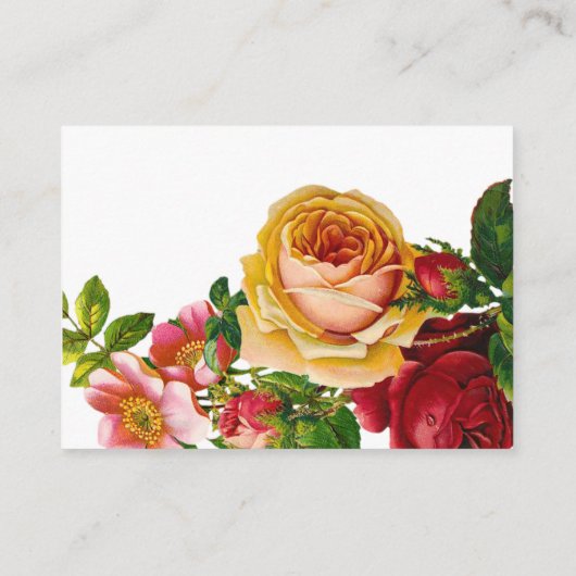 ヴィンテージベビー車用ベビーシャワー表示シャワー エンクロージャーカード (裏面)