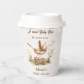 ヴィンテージベビー車用ベビーシャワー 紙コップ (正面)