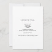 ヴィンテージベビー車用ベビーシャワーbyメール 招待状 (裏面)