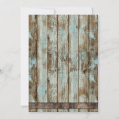 ヴィンテージベビー醸造バ素朴ンウッドベビーシャワー 招待状 (裏面)