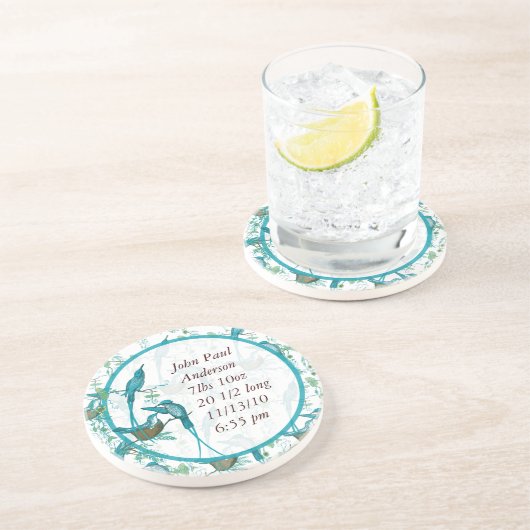 ヴィンテージベビー鳥のモマとパパバードコースター コースター (側面)