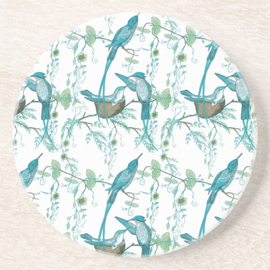 ヴィンテージベビー鳥のモマとパパバードコースター コースター (正面)