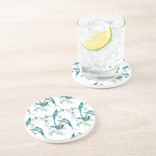 ヴィンテージベビー鳥のモマとパパバードコースター コースター (側面)