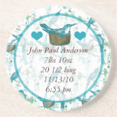 ヴィンテージベビー鳥のモマとパパバードコースター コースター (正面)