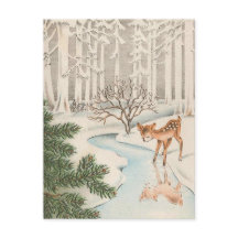 ヴィンテージベビー鹿の飲酒