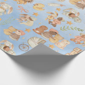 ヴィンテージベビー&フレンズ最初の誕生日パーティー ラッピングペーパー (角)