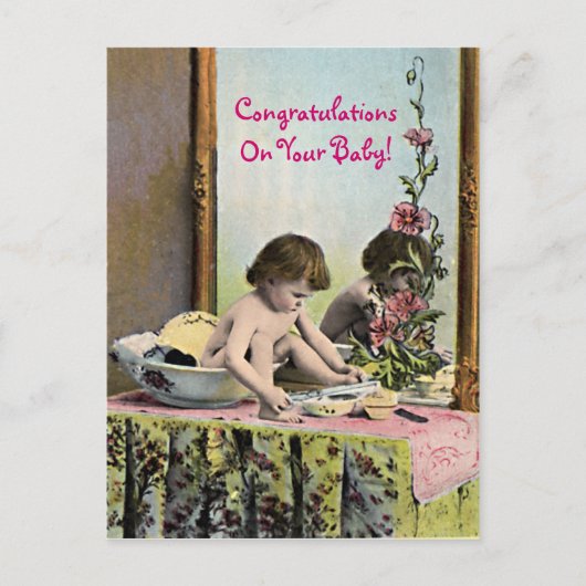 ヴィンテージベビー ポストカード (正面)