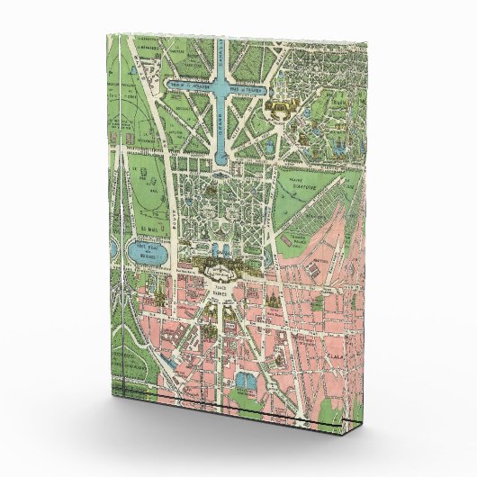 ヴィンテージベフランスのルサイユイラストレーション図 フォトブロック (右)